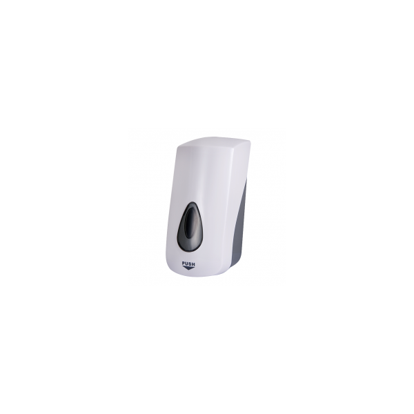 SLDN 06 Дозатор для жидкого мыла или средства для дезинфекции, емкость 1 л, белый пластик ABS