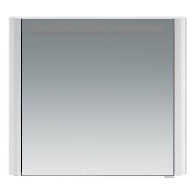 Зеркало, зеркальный шкаф, левый, 80 см, с подсветкой, белый, глянец AM.PM Sensation M30MCL0801WG