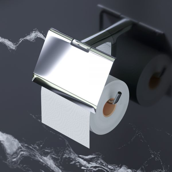 Держатель для туалетной бумаги с крышкой AM.PM Joy A84341400