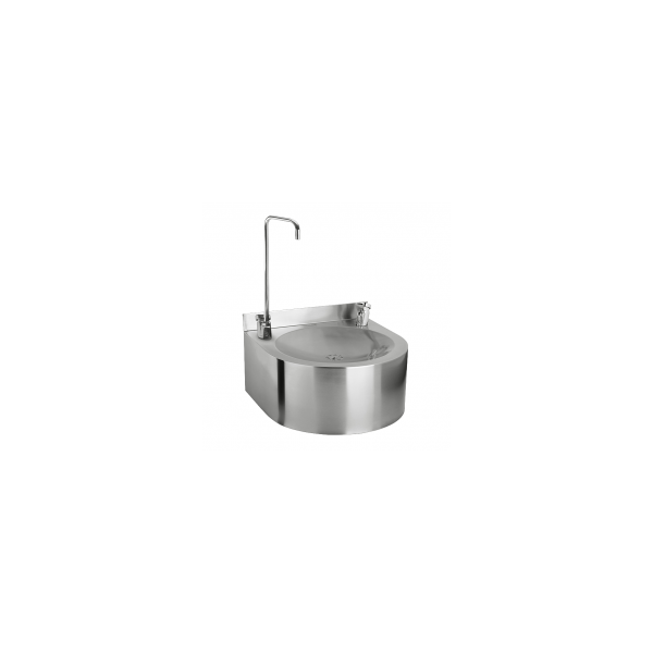 SLUN 62S Нержавеющий питьевой фонтан с нажимной арматурой, арматура для налива стакана