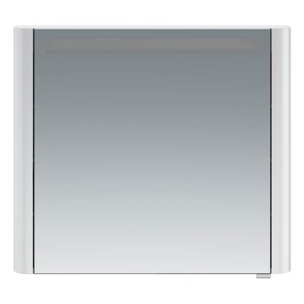 Зеркало, зеркальный шкаф, левый, 80 см, с подсветкой, белый, глянец AM.PM Sensation M30MCL0801WG