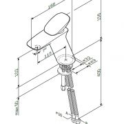 Смеситель для умывальника AM.PM Spirit 2.0 F70A02100