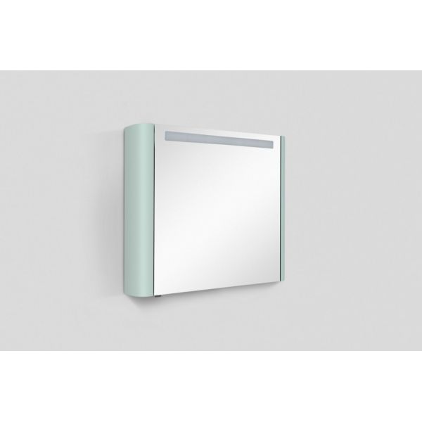 Зеркало, зеркальный шкаф, правый, 80 см, с подсветкой, мятный, глянцевая AM.PM Sensation M30MCR0801GG