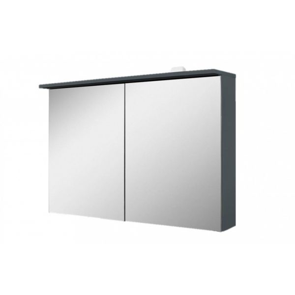 Зеркальный шкаф с LED-подсветкой, 100 см, цвет: графит, матовый AM.PM Spirit 2.0 M70AMCX1001GM