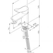 Смеситель для умывальника излив 100 мм AM.PM X-Joy F85A02100