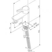 Смеситель для умывальника излив 100 мм AM.PM X-Joy F85B02100