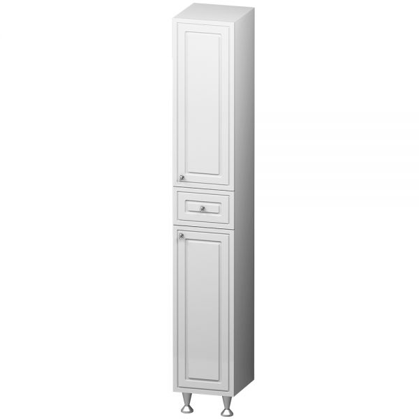 Шкаф-колонна на ножках, универсальный, 30 см, белый, глянец RedBlu by Damixa Palace One M41CSR0303WG