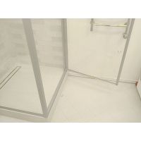 Душевое ограждение квадратное двухсегментное PRACTIC SQUARE GK-401 GuteWetter