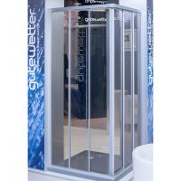 Душевое ограждение квадратное шестисегментное PRACTIC SQUARE GK-433 GuteWetter