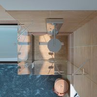 Душевое ограждение квадратное трехсегментное LUX SQUARE GK-003V GuteWetter