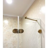 Дверь в душевую нишу трехсегментная распашная LUX DOOR GK-003 GuteWetter