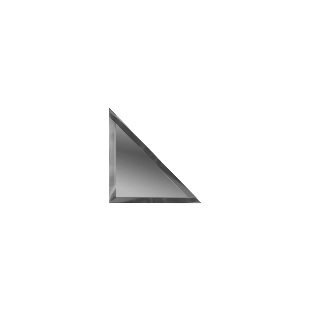 Треугольная зеркальная графитовая плитка с фацетом