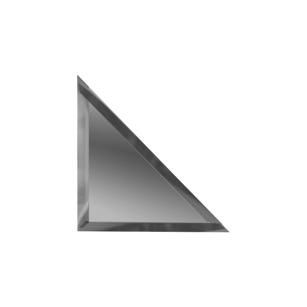 Треугольная зеркальная графитовая плитка с фацетом