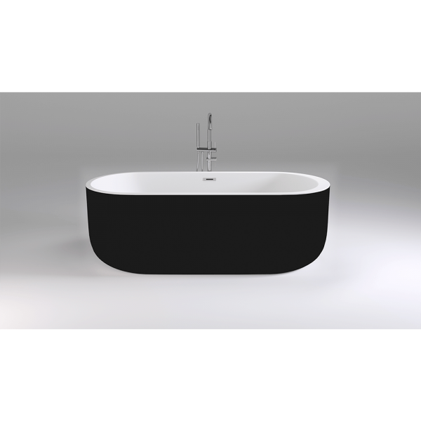 Акриловая ванна SB109 черная Swan Black & White