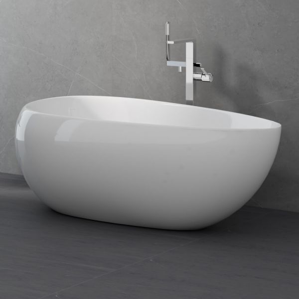Акриловая ванна SB227 Swan Black & White