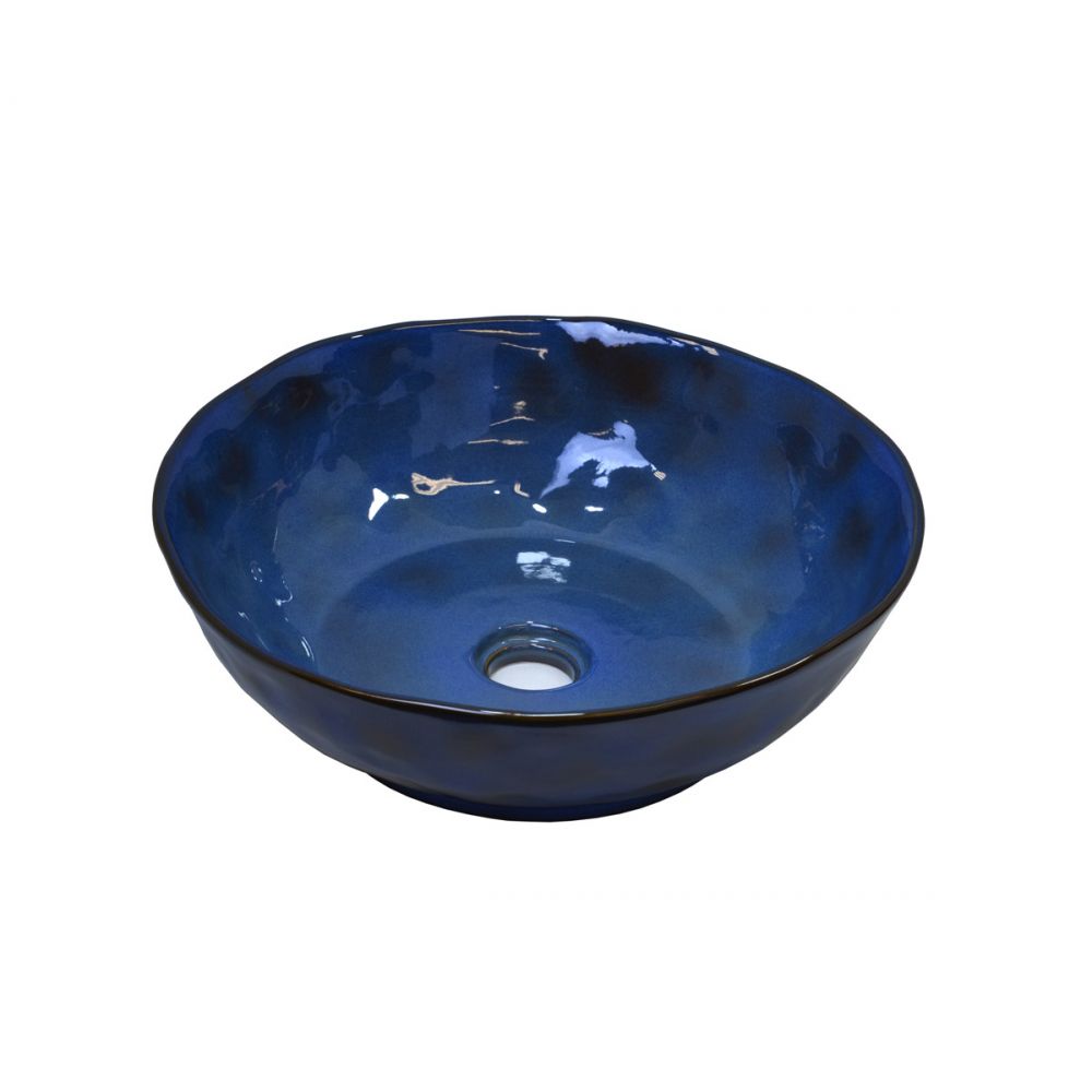 Раковина-чаша Salamander на столешницу, сине-коричневый Bronze de Luxe 2000