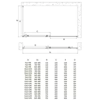 Душевой угол Veconi Rovigo RV072B-12070-01-C4 черный