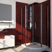 Душевое ограждение четырехсегментное LUX MELIORI GK-602 GuteWetter четверть круга