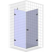 Душевое ограждение квадратное двухсегментное TREND SQUARE GK-862 GuteWetter