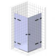 Душевое ограждение квадратное четырехсегментное TREND SQUARE GK-864 GuteWetter