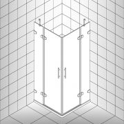 Душевое ограждение квадратное четырехсегментное LUX SQUARE GK-004 GuteWetter