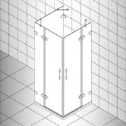 Душевое ограждение квадратное пятисегментное LUX SQUARE GK-005 GuteWetter