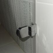 Дверь в душевую нишу двухсегментная распашная LUX DOOR GK-002B GuteWetter