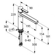 Кухонный однорычажный смеситель DN 10 Kludi Zenta 389790575