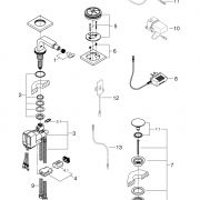 Электронный смеситель для биде Allure F-digital Grohe