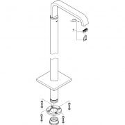 Излив для ванны напольный монтаж Allure Grohe