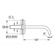 Излив для ванны 13 335 000 Allure F-digital Grohe