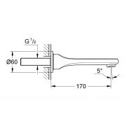 Излив для ванны 13 242 000 Veris Grohe