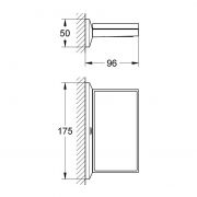 Полочка с мыльницей Allure Brilliant Grohe
