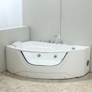 Угловая гидромассажная ванна GB5008 R/L Black&White