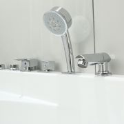 Угловая гидромассажная ванна GB5008 R/L Black&White