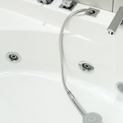 Угловая гидромассажная ванна GB5008 R/L Black&White