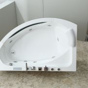 Угловая гидромассажная ванна GB5008 R/L Black&White