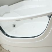 Угловая гидромассажная ванна GB5008 R/L Black&White