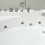 Угловая гидромассажная ванна GB5008 R/L Black&White