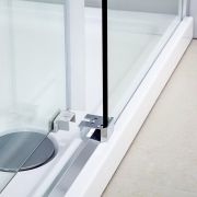 Душевое ограждение S202 Stellar Wind Black & White, 90х90 см
