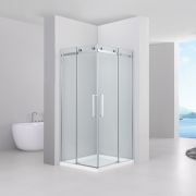Душевое ограждение S202 Stellar Wind Black & White, 90х90 см