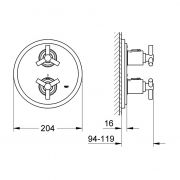 Термостат для ванны Atrio Grohe 19 395 000