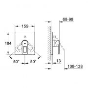 Смеситель однорычажный для ванны Quadra Grohe