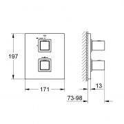 Термостат для душа Grohtherm Cube Grohe