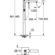 Смеситель однорычажный для ванны, DN 15 Eurocube Joy Grohe
