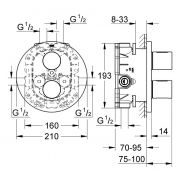 Термостат для душа Grohtherm 3000 Cosmopolitan Grohe