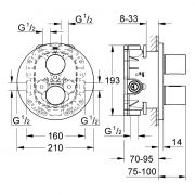 Термостат для ванны Grohtherm 3000 Cosmopolitan Grohe