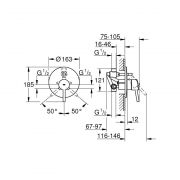 Смеситель однорычажный для ванны, DN 15 Concetto Grohe 32 214 001
