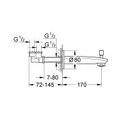 Излив для ванны 13 277 002 Eurostyle Cosmopolitan Grohe