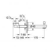 Излив для ванны Eurosmart Cosmopolitan Grohe 13 262 000